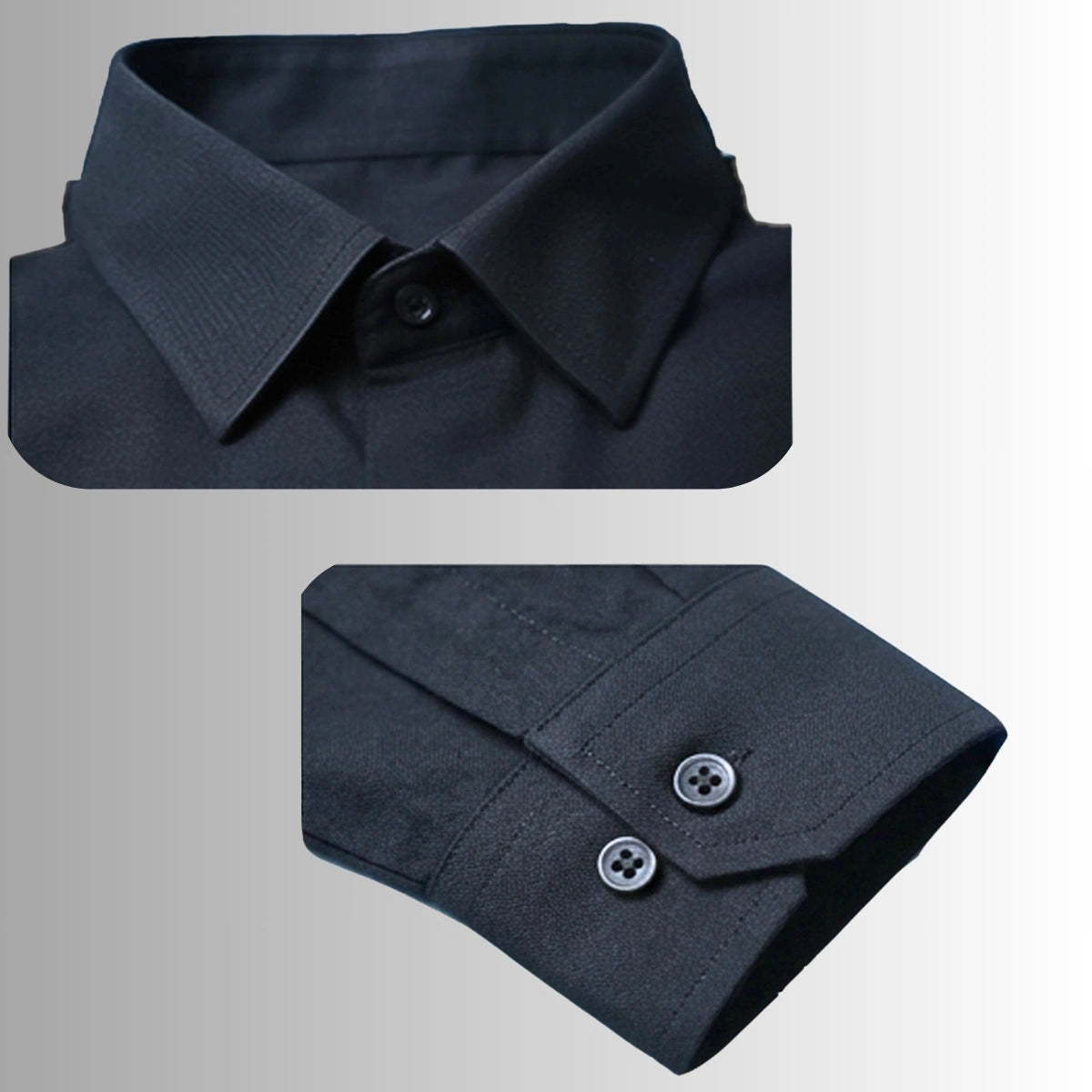 Black Crane Print Shirt Men's | Architectural White Motifs