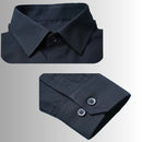 Black Crane Print Shirt Men's | Architectural White Motifs
